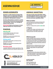 Asennusohje ajovaihteille Telakeskus Oy